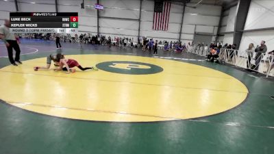 88 lbs Round 3 (12pm Friday) - Kepler Wicks, Terps Xtreme vs Luke Beck, Rough House W.C.