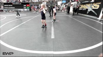 37 lbs Quarterfinal - Amos Boyd, Harrah Little League Wrestling vs Titus Jauregui, Tonkawa Takedown Club