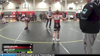 75 lbs Round 2 (4 Team) - Carter Williams, Nebraska Boyz vs Owen Taylor, Untouchables