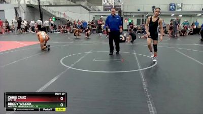 130 lbs Round 6 (10 Team) - Brody Wilcox, Western Nebraska Elite vs Chris Cruz, GPS