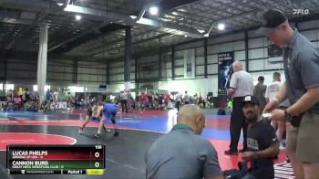 106 lbs Round 2 (4 Team) - Cannon Burd, GREAT NECK WRESTLING CLUB vs Lucas Phelps, GROUND UP USA