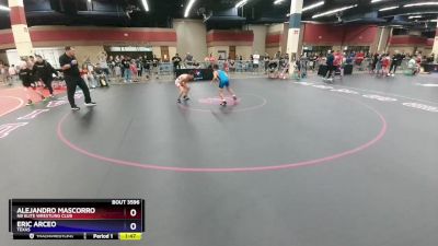 92 lbs Cons. Round 3 - Alejandro Mascorro, NB Elite Wrestling Club vs Eric Arceo, Texas