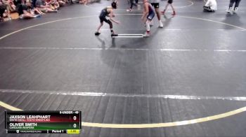 49 lbs Quarterfinal - Oliver Smith, Carolina Reapers vs Jaxson Leahphart, White Knoll Youth Wrestling