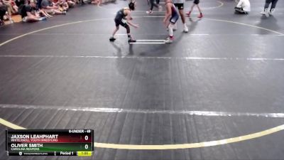 49 lbs Quarterfinal - Oliver Smith, Carolina Reapers vs Jaxson Leahphart, White Knoll Youth Wrestling