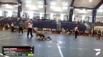 100 lbs Finals (8 Team) - Blake Johnson, Ohio Hazards vs Xavier Mance, The Untouchables Purple