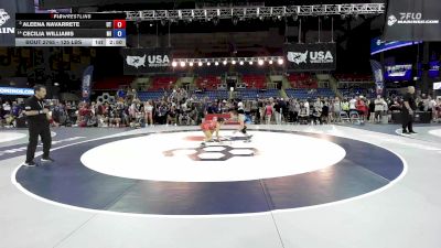 125 lbs Champ. Rd Of 16 - Aleena Navarrete, UT vs Cecilia Williams, MI
