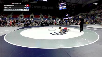 105 lbs Cons. Sub-rd Of 16 - Emily Doolittle, FL vs Kiya Roe, OR