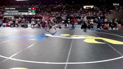 6A 138 lbs Cons. Round 3 - Cruz Ramirez, Meridian vs Cody Dance, Rigby