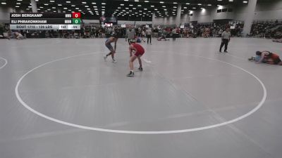 126 lbs Cons. Rd Of 32 - Josh Bergkamp, Moen Wrestling Academy vs ELi Phrakonkham, Minnesota