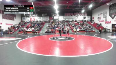 120 lbs Semifinal - Cade Williams, Kimberly vs Ryder Spencer, Kimberly