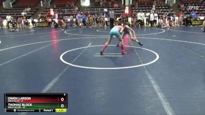 78 lbs Round 1 (6 Team) - Thomas Block, Ninja Killer vs Owen Larson, Ninja Elite