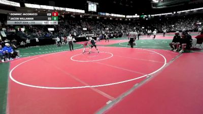115 lbs 1st Place Match - Dominic Jacobucci, WSW1 vs Jacob Willaman, BEASTA