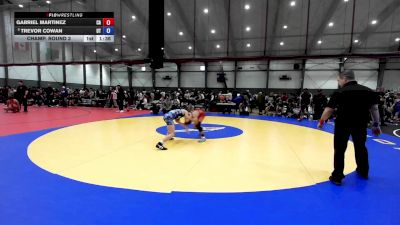 16U Boys FS - 113 lbs Champ. Round 3 - Gabriel Martinez, CA vs Trevor Cowan, UT