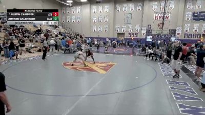 175 lbs Quarterfinal - Austin Campbell, Athens vs Ahvare Galbreath, Clarksville High School