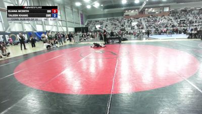 49 kg Cons. Sub-rd Of 32 - Eliana McBeth, Cardinal Wrestling Club vs Yaleen Khang, Combat Athletics Wrestling Club
