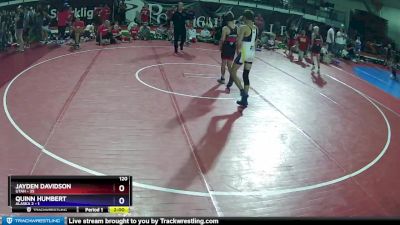 120 lbs Round 1 (8 Team) - Jayden Davidson, Utah vs Quinn Humbert, Alaska 2