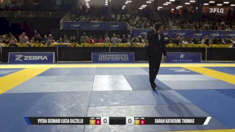 Sarah Katherine Thomas vs Vyera Seonaid Lucia Gazzillo 2026 Pan Kids Jiu-Jitsu IBJJF Championship