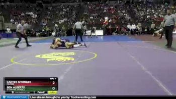 Quarterfinal - Carter Springer, Milford vs Ben Alberts, GI Central Catholic