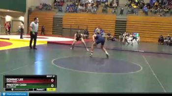 132 lbs Champ. Round 1 - Dominic Lee, Great Oaks vs Preston Cash, El Capitan