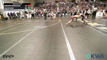 76 lbs Consi Of 8 #2 - Branson Burkhalter, Cleveland Takedown vs Liam Dyches, Bartlesville Wrestling Club