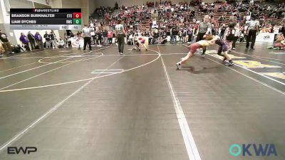76 lbs Consi Of 8 #2 - Branson Burkhalter, Cleveland Takedown vs Liam Dyches, Bartlesville Wrestling Club
