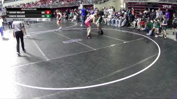 140 lbs Champ. Round 1 - Adam Miller, Randolph vs Cinch Reiser, Sandhills Thedford Knights