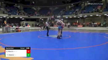 132 lbs Quarterfinal - Tyson Rakers, Highland vs Steven Marvin, Morton