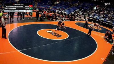 105 lbs 5th Place Match - Alex Gregorio-Perez, DeKalb vs Zoey Dodgers, Franklin Park-Northlake (Leyden)