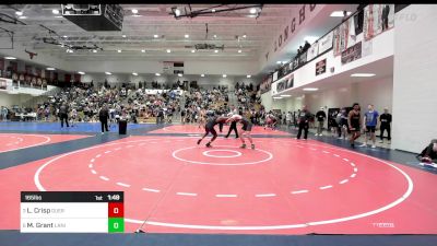 165 lbs Quarterfinal - Logan Crisp, Guerrilla Wrestling Academy vs Malachi Grant, Lanier Takedown Club