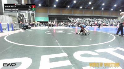76 lbs Consi Of 16 #1 - Jaxon Rollo, Florida Scorpions vs Darian Bostick, Gold Rush Wrestling Academy