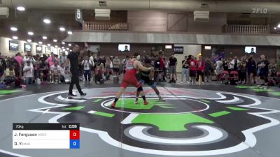 70 kg Round 2 - James Ferguson, Wrestling With Character vs David Yi, Mad Cow Wrestling Club
