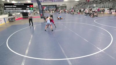 Junior Boys - 165 lbs Cons. Round 6 - Nicholas Pina, Sunnyside Wrestling Academy vs Griffin Van Tichelt, Bulldog Premier Wrestling Club