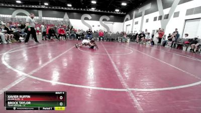 65 lbs Quarterfinals (8 Team) - Xavier Ruffin, Killer Elite vs Brock Taylor, Team Gotcha