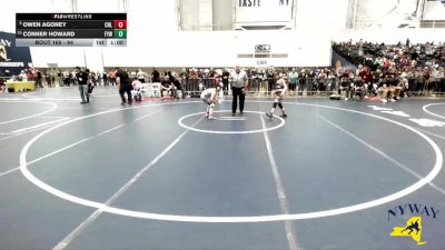 94 lbs Champ. Round 1 - Conner Howard, Falconer Youth Wrestling vs Owen Agoney, Club Not Listed