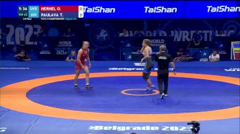 65 kg 1/4 Final - Oksana Herhel, Ukraine vs Tatsiana Paulava, Individual Neutral Athletes