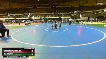 52 lbs Champ. Round 2 - Eli Brown, Smithfield Youth Wrestling vs Thomas Drewry, Iii, Poquoson Athletic Association