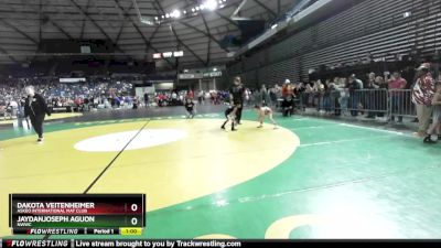 56 lbs Champ. Round 2 - JaydanJoseph Aguon, NWWC vs Dakota Veitenheimer, Askeo International Mat Club