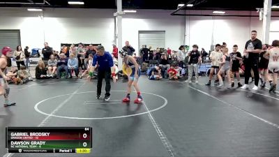 64 lbs Placement (4 Team) - Gabriel Brodsky, Dragon United vs Dawson Grady, NC National Team