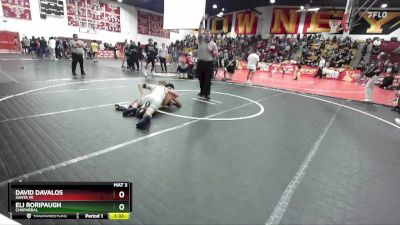 132 lbs Semifinal - Eli Roripaugh, Chaparral vs David Davalos, Santa Fe