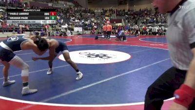 5A 150 lbs Quarterfinal - Keanan Page, Little Rock Christian vs Pablo Ambriz, Greenwood