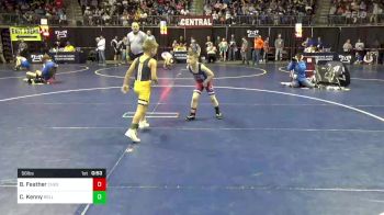 56 lbs Round Of 16 - Bradyn Feather, Chestnut Ridge vs Camden Kenny, Belle Vernon