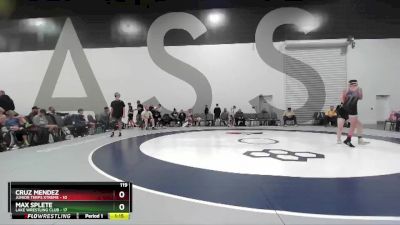 119 lbs Round 3 - Cruz Mendez, Junior Terps Xtreme vs Max Splete, Lake Wrestling Club