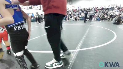 43 lbs Semifinal - Josiah Rosas 3, OKC Saints Wrestling vs Pryan Davis, Little Axe Takedown Club