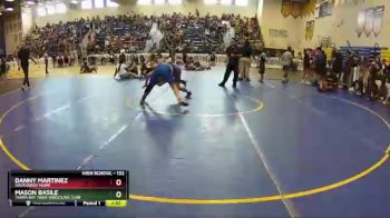 132 lbs Quarterfinal - Mason Basile, Tampa Bay Tiger Wrestling Club vs Danny Martinez, Southwest Miami