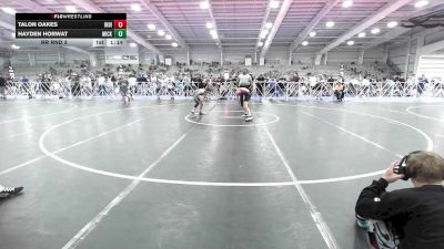 80 lbs Rr Rnd 3 - Talon Oakes, Indiana Outlaws Silver vs Hayden Horwat, Micky's Maniacs White