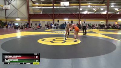 155 lbs Cons. Round 2 - Zia Budagher, St Pius X vs Peyton Johnson, Olentangy Orange