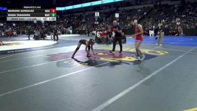 110 lbs Round Of 16 - Mariana Gonzalez, Buchanan (CS) vs Giada Tanahara, Martin Luther King (SS)