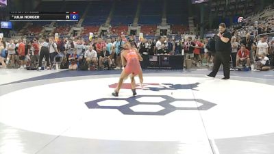 110 lbs Champ. Rd Of 32 - Katie Porcelli, New York vs Julia Horger, Pennsylvania