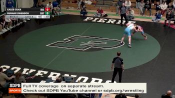 285 lbs Placement Matches (8 Team) - Caleb Cuka, Bon Homme/Avon vs GUNNAR SWENSON, Canton