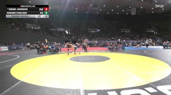 3A Boys 113 lbs Champ. Round 1 - Hunter Furlong, Jefferson Boys vs Diesel Johnson, Nyssa Boys